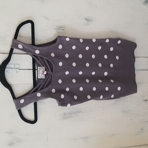 Yoana Baraschi Sleeveless Sweater poke-dot Blouse sz M (junior)